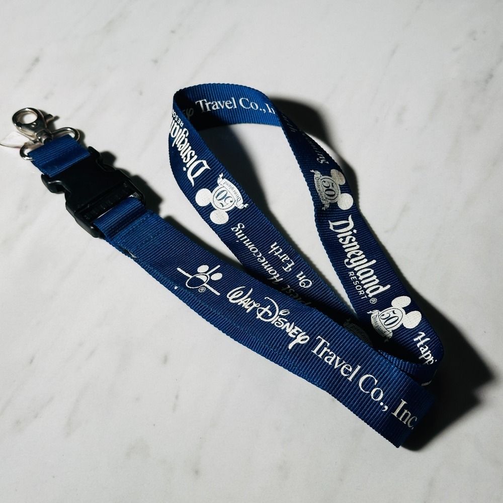 Disneyland Resort 50th Anniversary Walt Disney Travel Co Lanyard